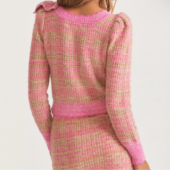 🆕LoveShackFancy Tweed Chantria Crop Cardigan & Balsam Mini Skirt Set DEAD-STOCK - Picture 5 of 13